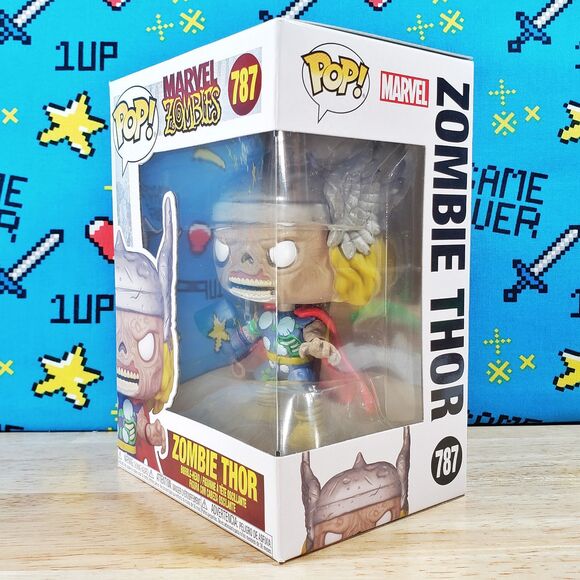 Funko PoP WHAT IF..? Marvel Zombies Zombie Thor #787 2021 Vinyl + Protector - Picture 6 of 10